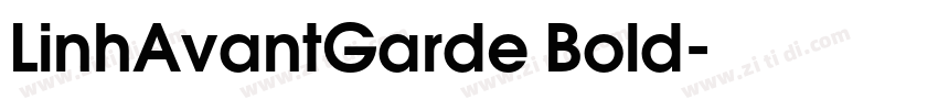 LinhAvantGarde Bold字体转换